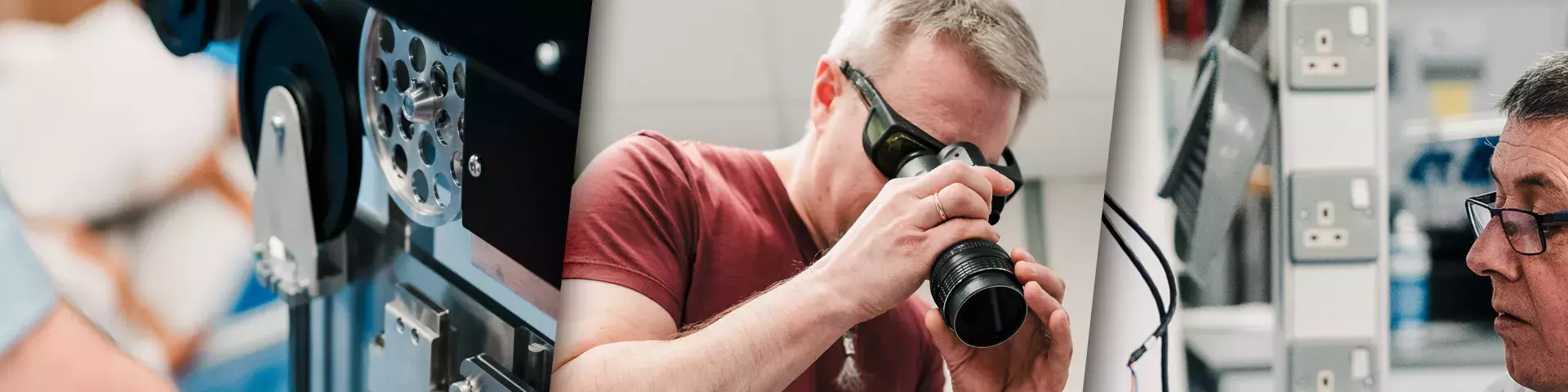 Three people standing 